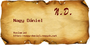 Nagy Dániel névjegykártya